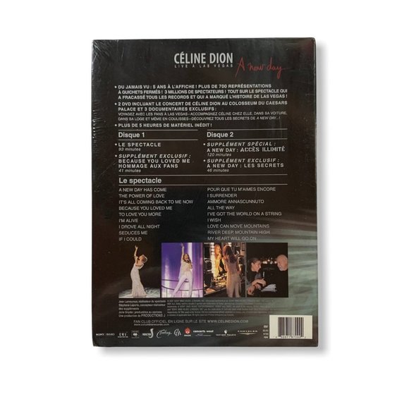 π2/$20πSEALED - Celine Dion: A New Day - Live in Las Vegas DVD - French - Picture 3 of 4